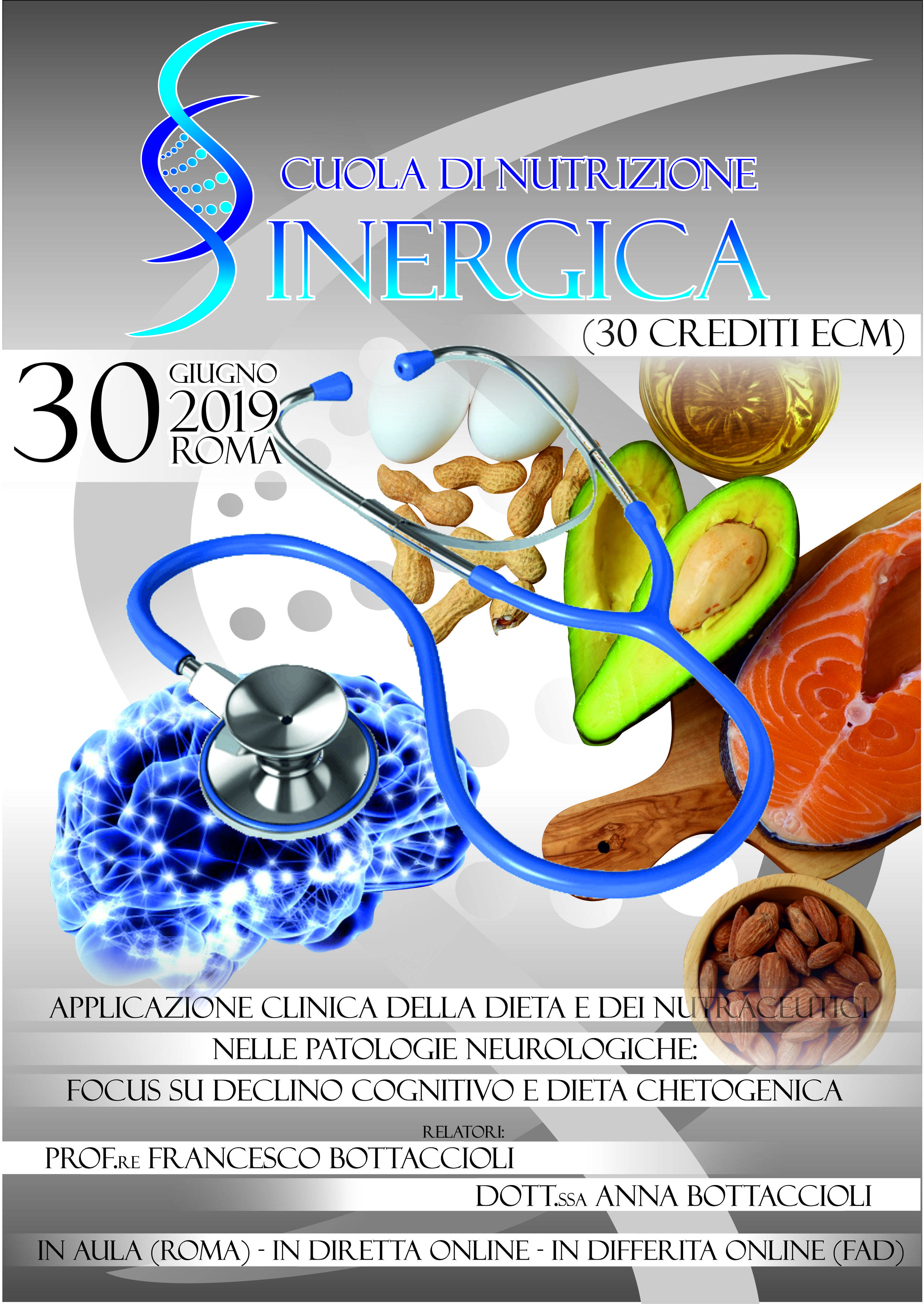 Scuola di Nutrizione Sinergica. 30 crediti ECM