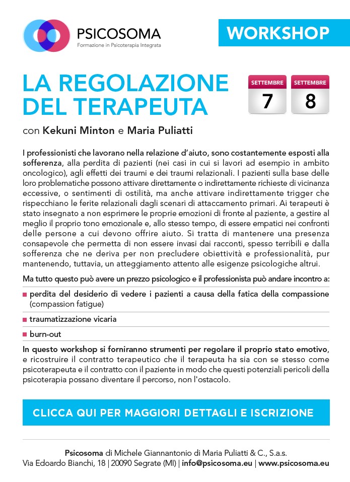 LA REGOLAZIONE DEL TERAPEUTA